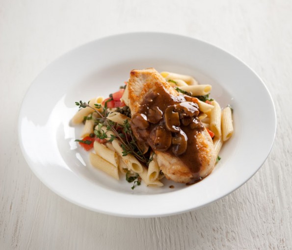 Chicken Marsala and Pasta