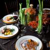 Salmon Table Setting