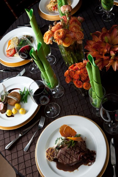 Steak Table Setting