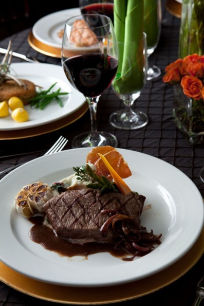 Steak Table Setting