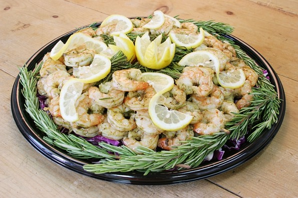 Rosemary Skewered Lemon Shrimp