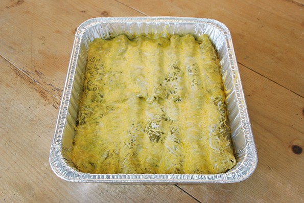 Spinach Mushroom Enchiladas